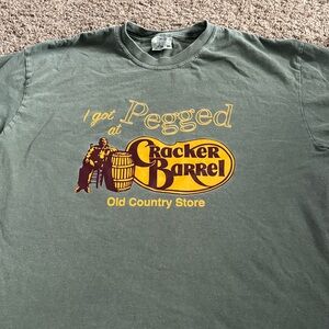 Cracker Barrel Olive Graphic Tee